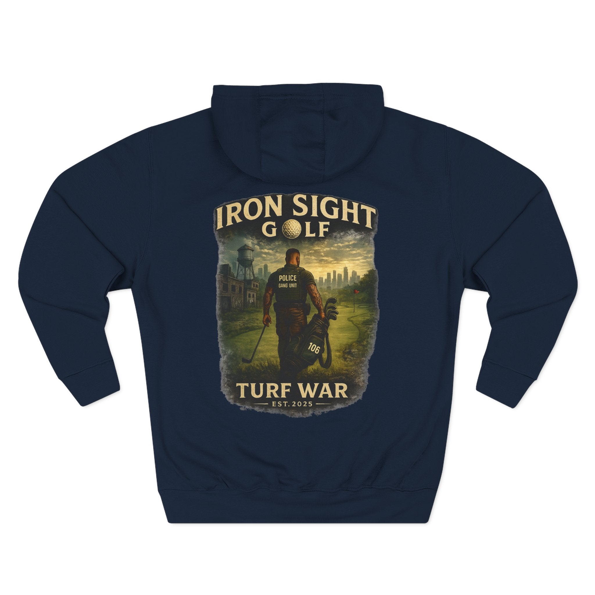 Turf War Iron Sight Golf Urban Officer Graphic Hoodie - image 4