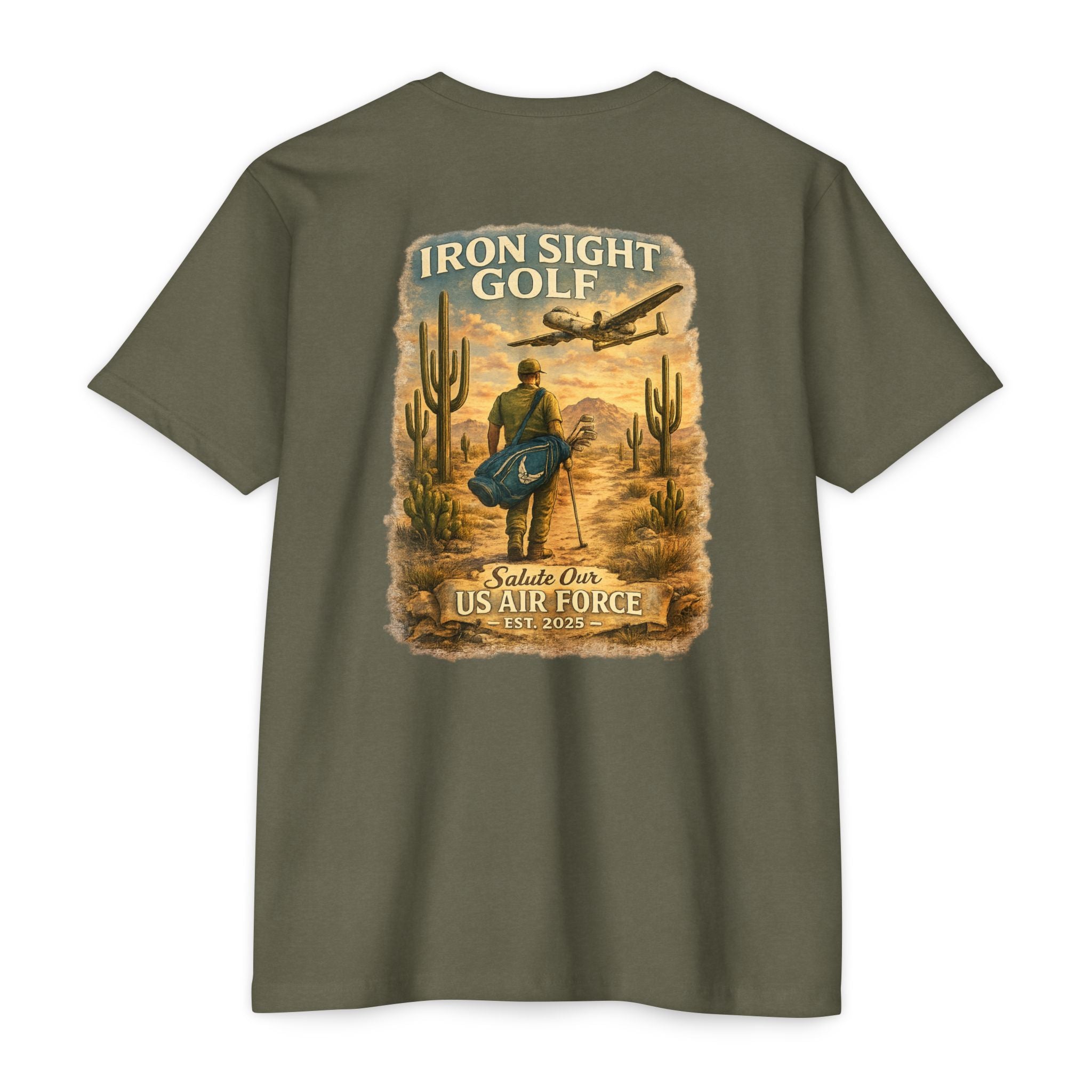 US Air Force Salute to Service Iron Sight Golf T-Shirt - image 3