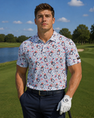 Uncle Sam 4th of July Performance Golf Polo - image 1