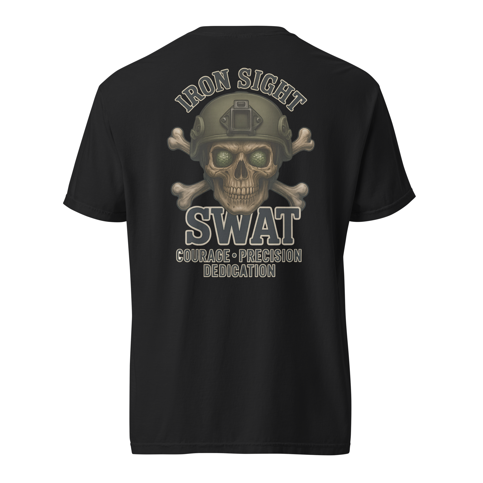 Iron Sight SWAT – Courage. Precision. Dedication. Cotton Tee - Iron Sight Golf