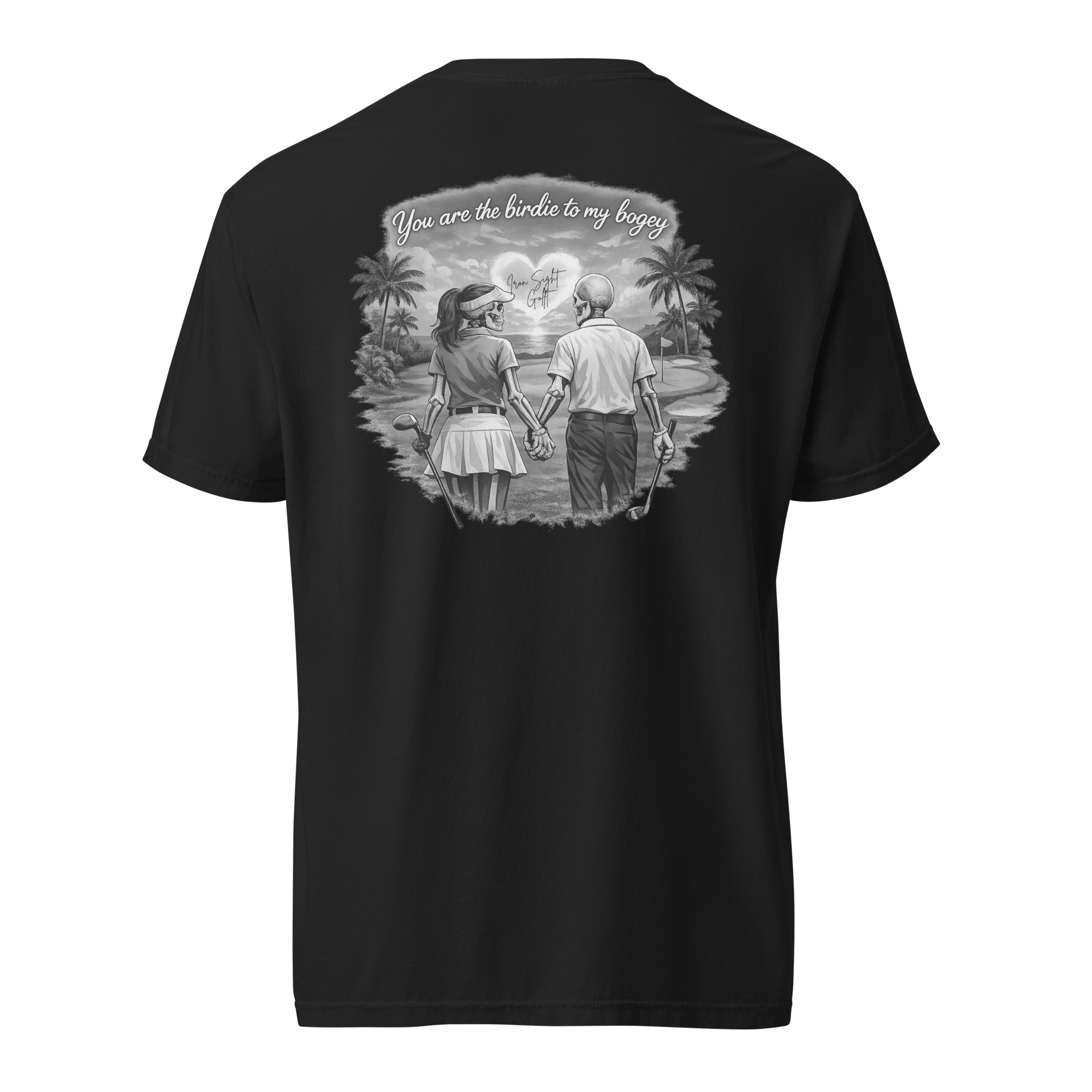 Valentine's Golf Cotton Tee - Birdie to My Bogey Design - Iron Sight Golf