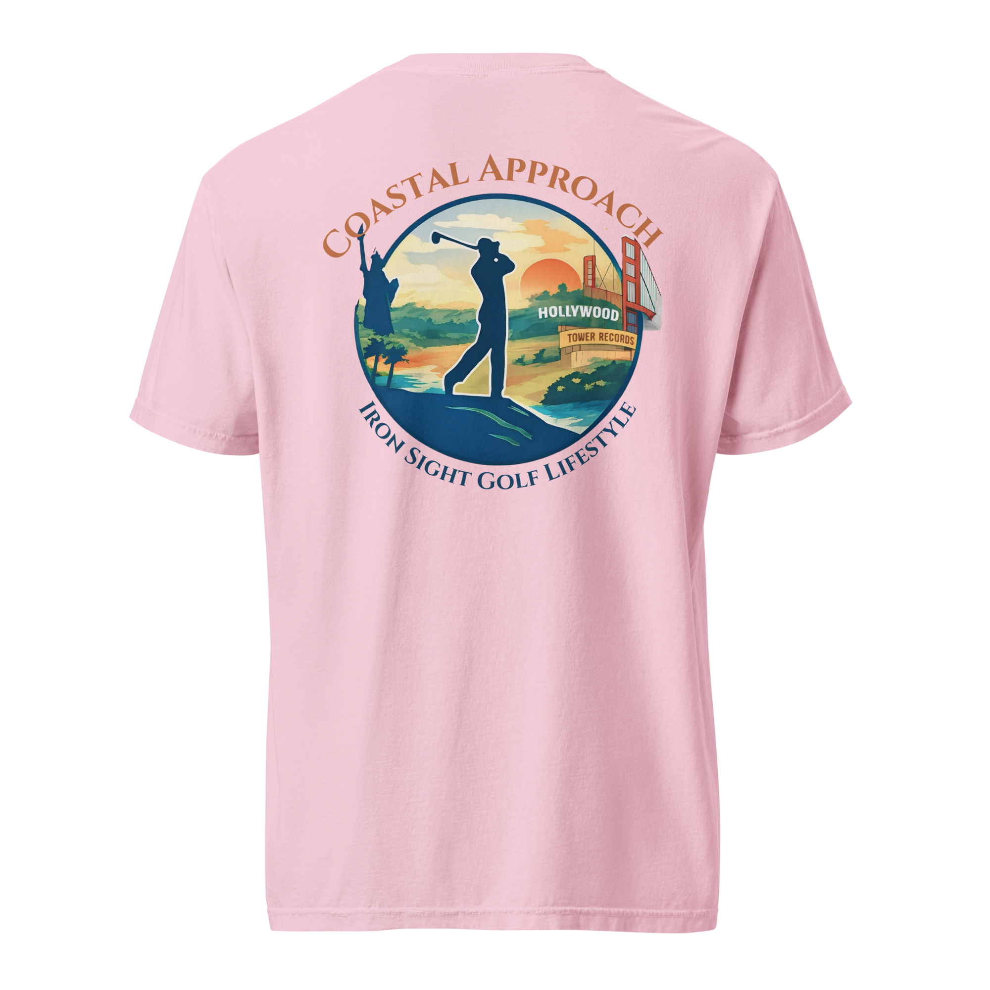 Coastal Approach Cotton Tee - Comfort Meets Style for Ultimate Relaxation - Iron Sight Golf