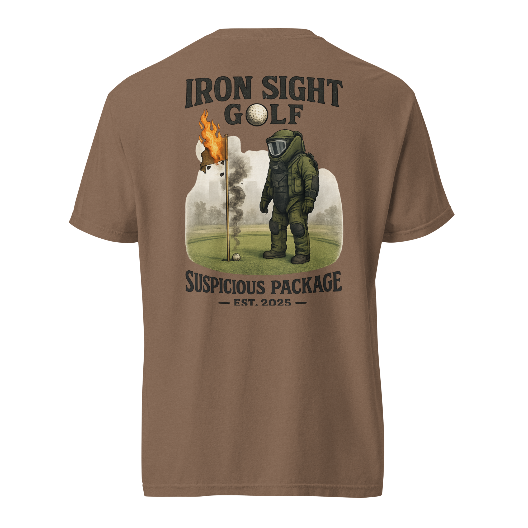 Suspicious Package Cotton Tee - Iron Sight Golf