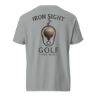 Iron Sight Golf Barrel Logo Cotton Tee - Premium Comfort Iron Sight Golf Tee - Iron Sight Golf