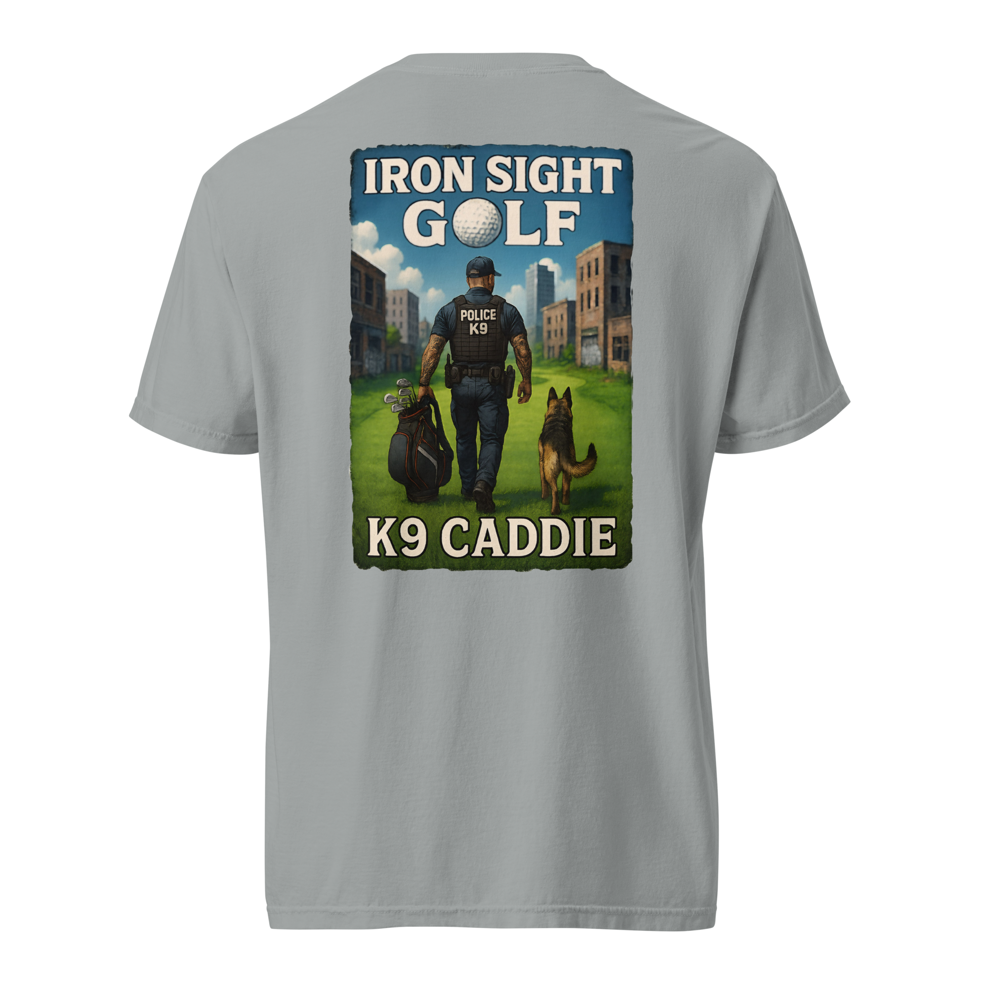 Police K9 Caddie Cotten Tee - Iron Sight Golf