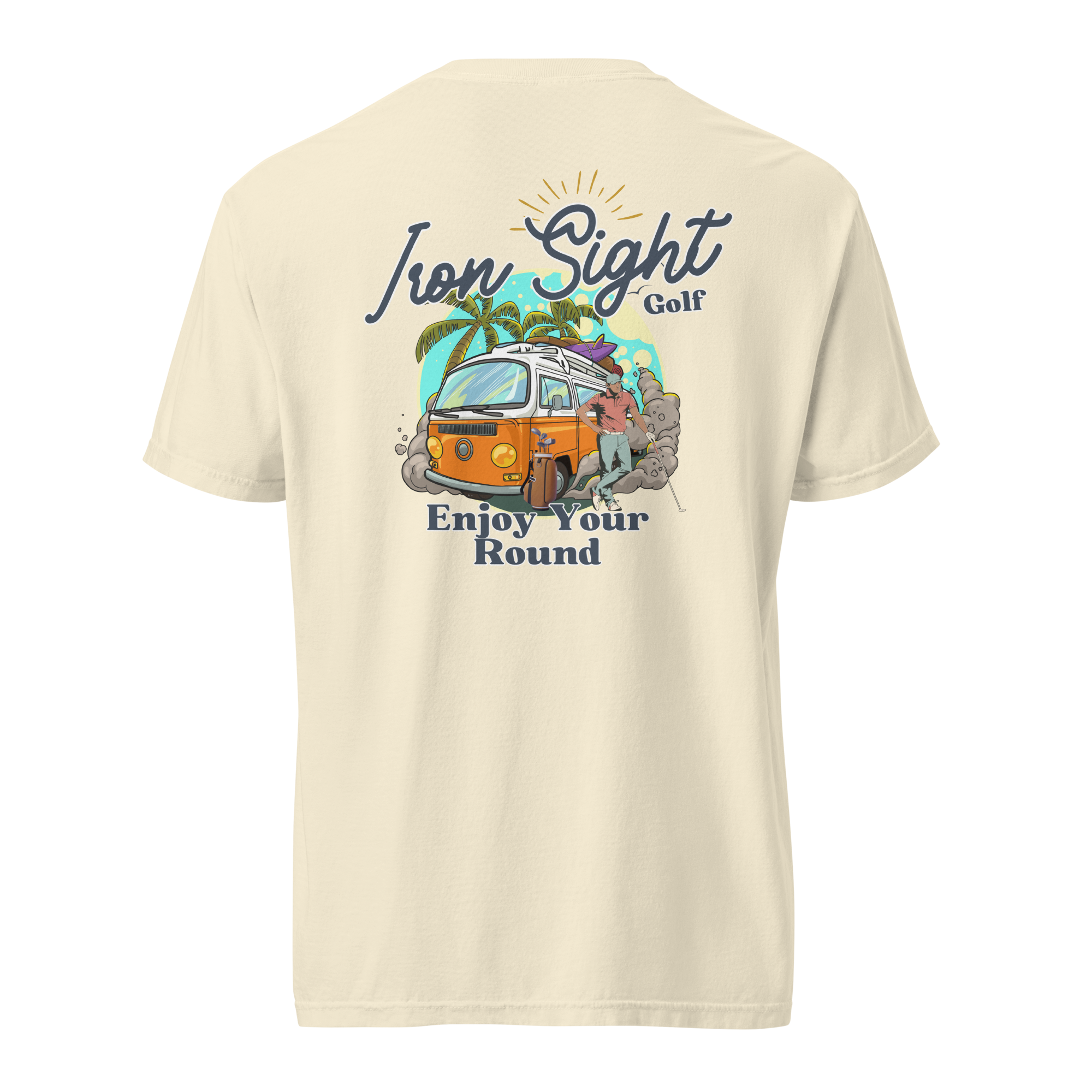 Iron Sight Golf “Enjoy Your Round” Cotton Tee - Iron Sight Golf
