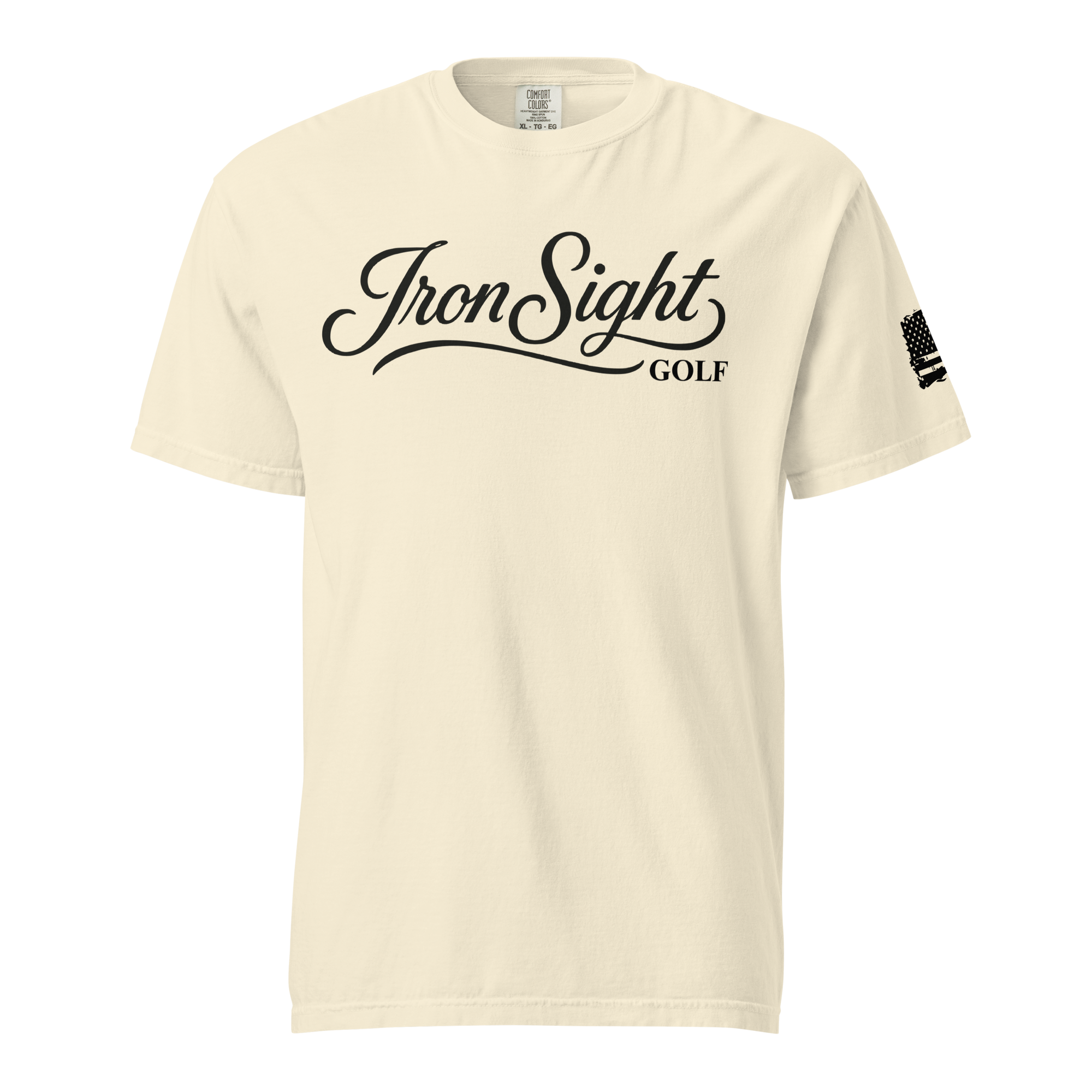 Iron Sight Script Logo Tee - Premium Cotton T-Shirt for Casual Style - Iron Sight Golf