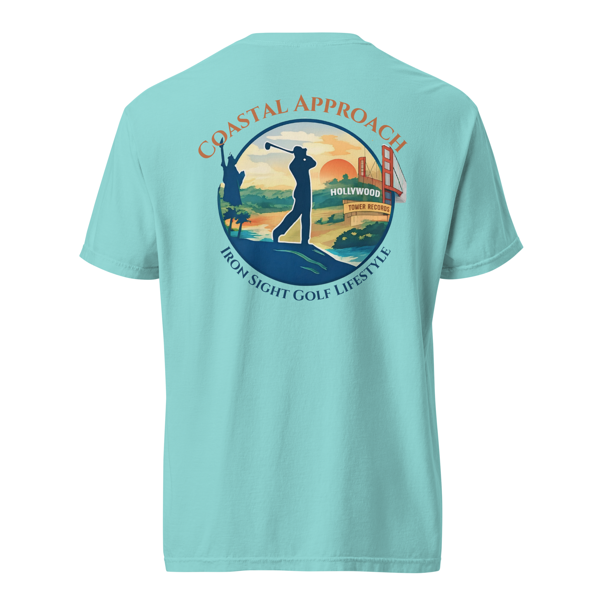 Coastal Approach Cotton Tee - Comfort Meets Style for Ultimate Relaxation - Iron Sight Golf