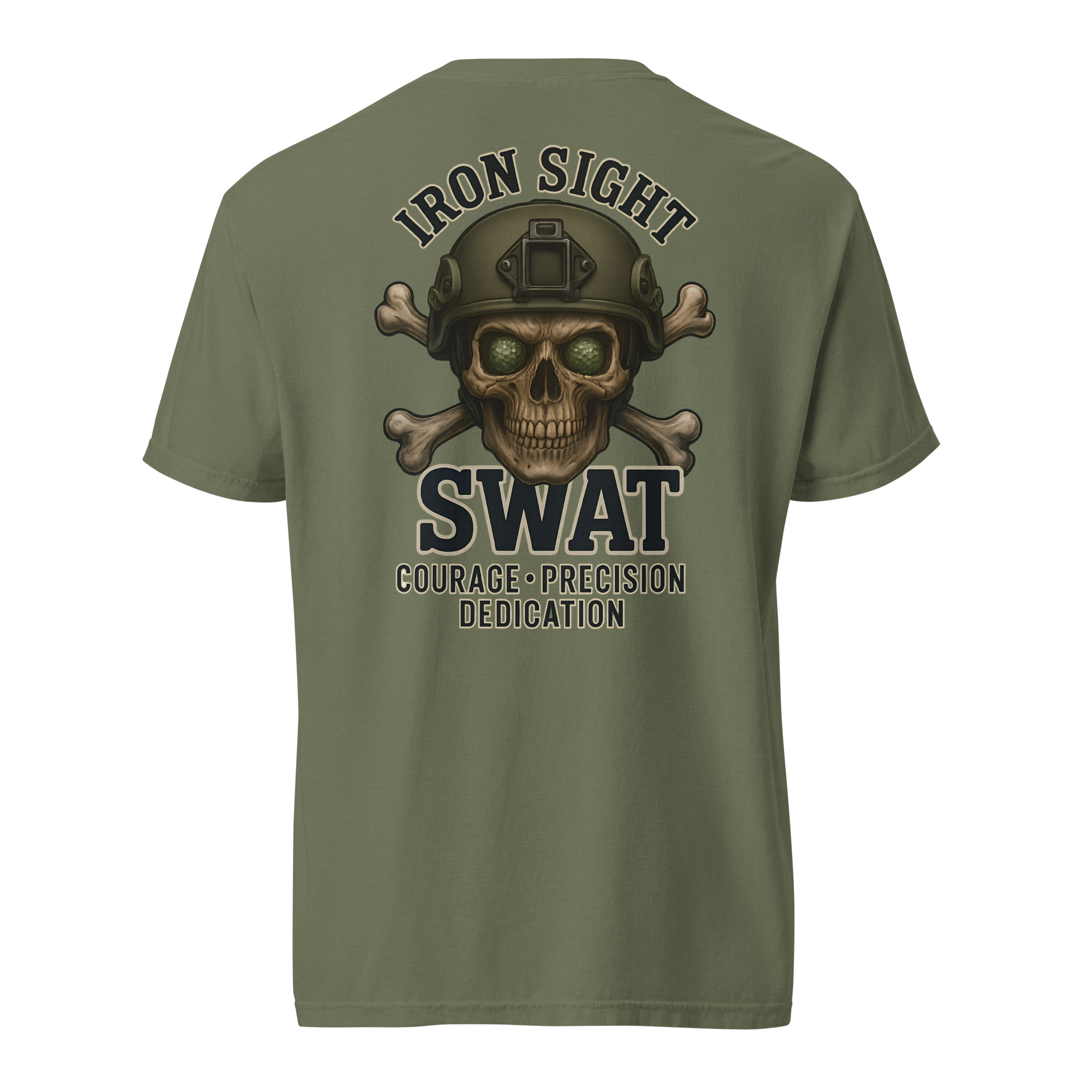 Iron Sight SWAT – Courage. Precision. Dedication. Cotton Tee - Iron Sight Golf