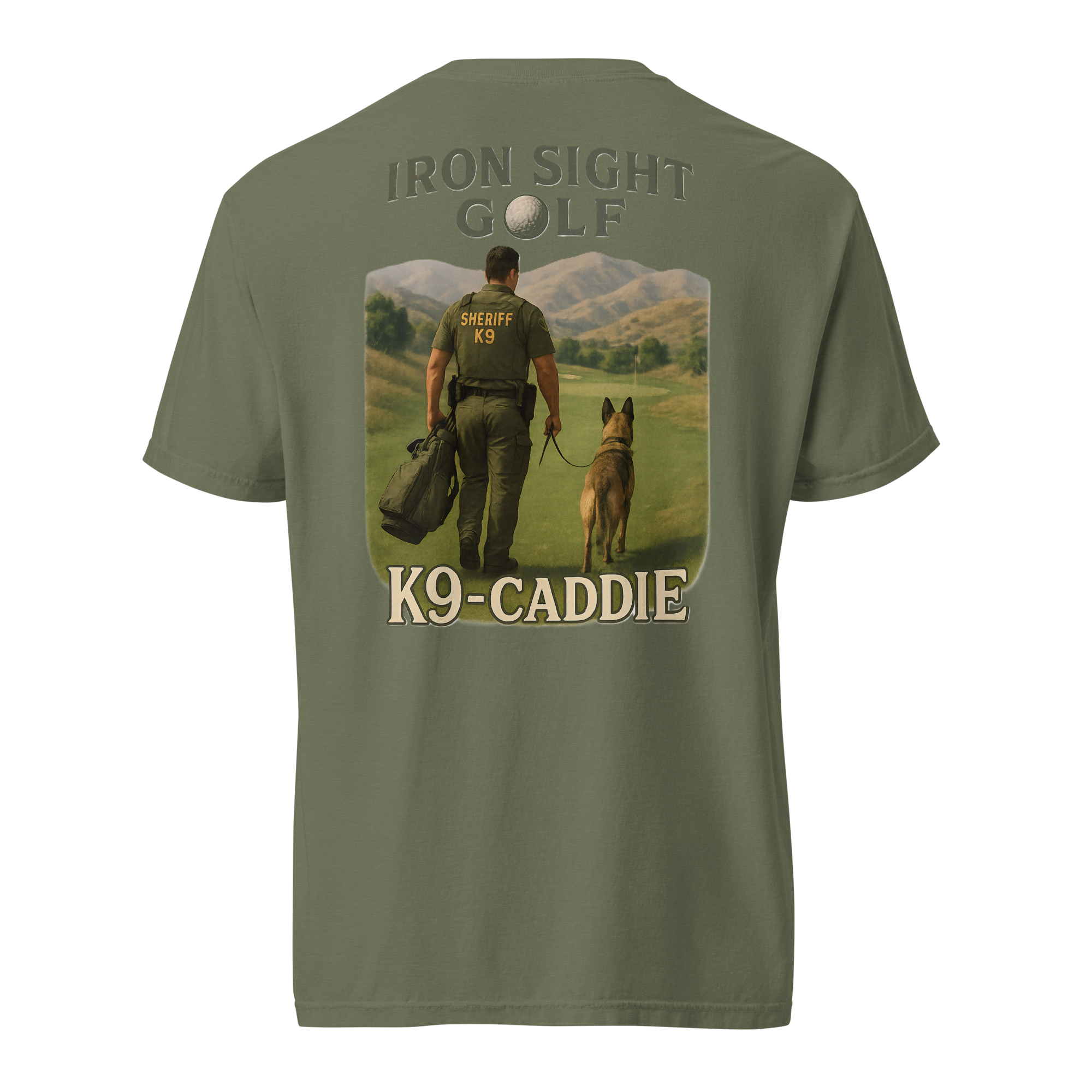 Deputy K9 Caddie Cotton Tee - Iron Sight Golf