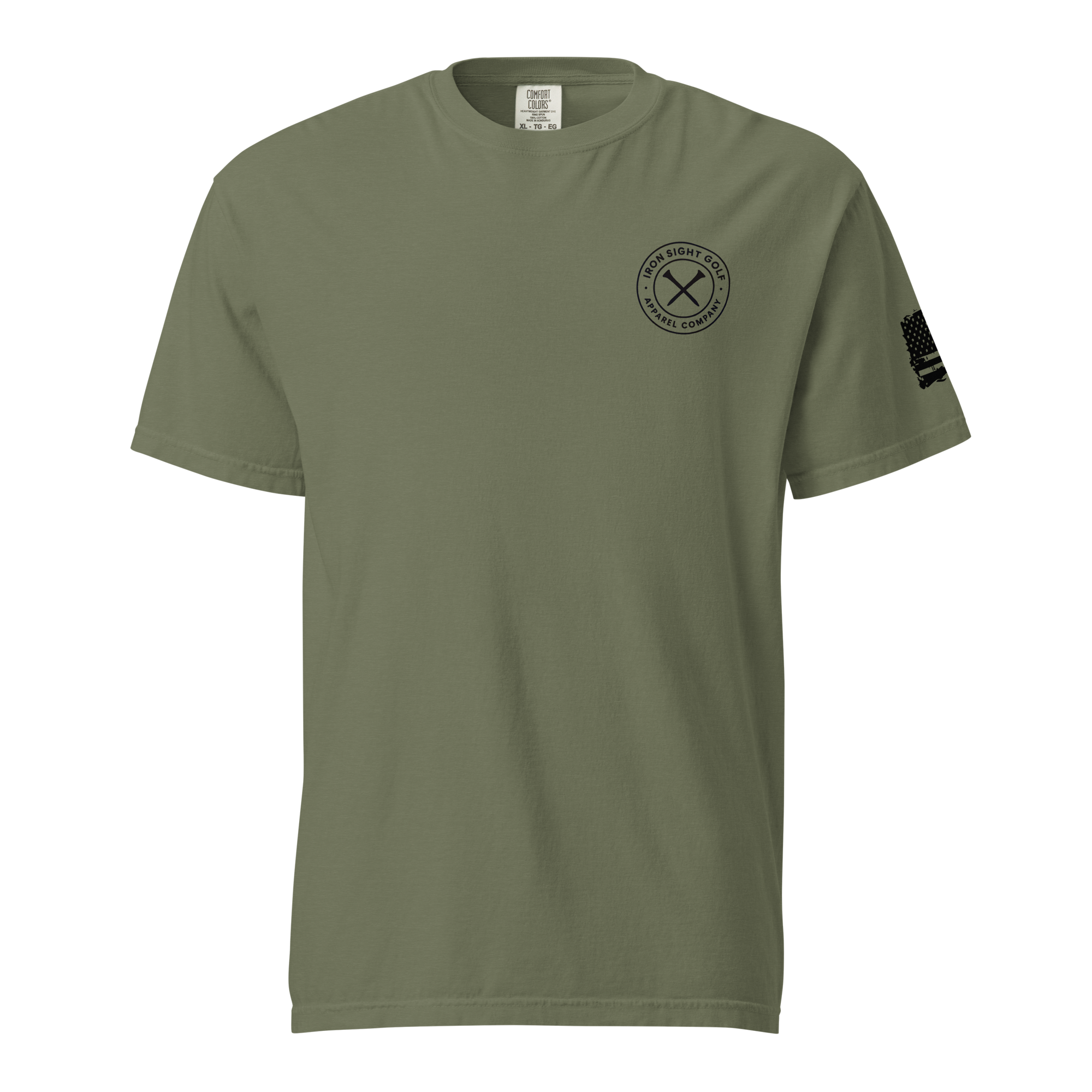 Firefighter T-shirt - Cotton Tee with Bold Firefighter Logo - Iron Sight Golf