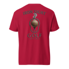 Iron Sight Golf Barrel Logo Cotton Tee - Premium Comfort Iron Sight Golf Tee - Iron Sight Golf