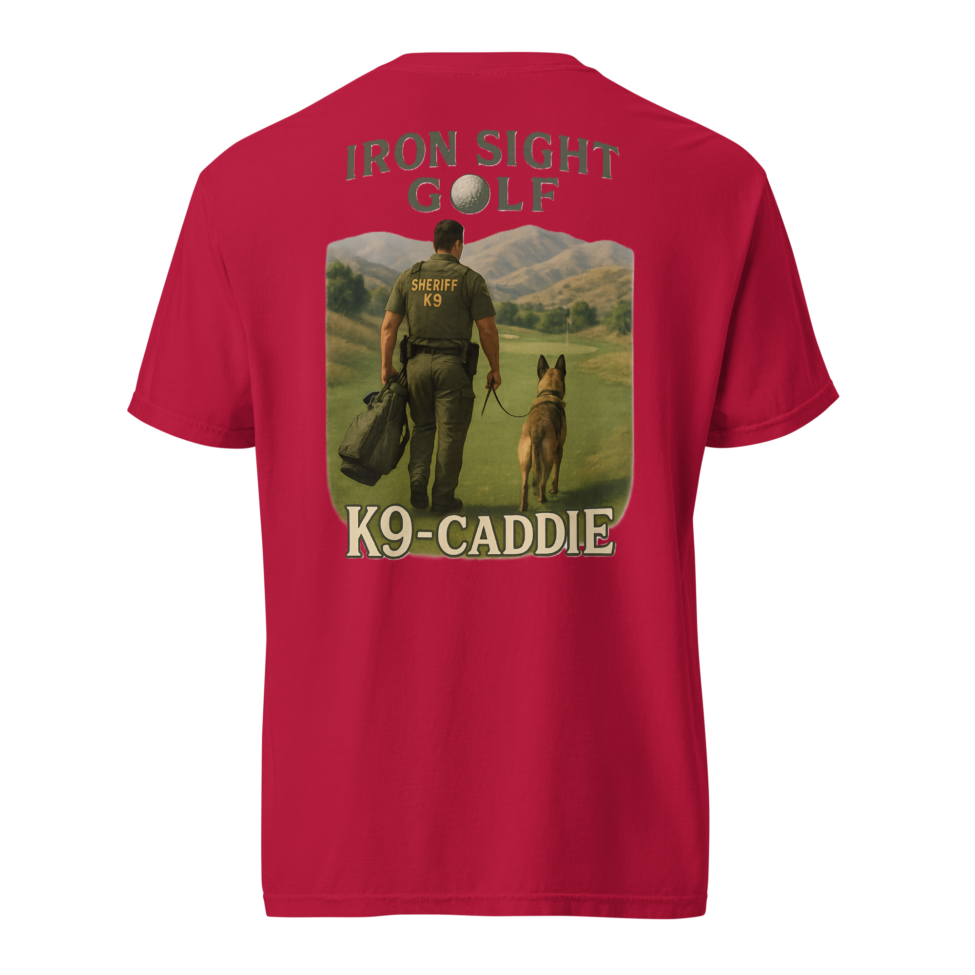 Deputy K9 Caddie Cotton Tee - Iron Sight Golf