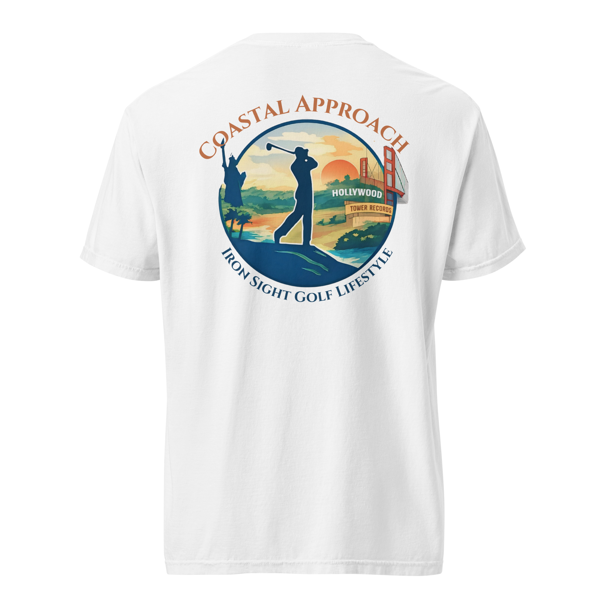 Coastal Approach Cotton Tee - Comfort Meets Style for Ultimate Relaxation - Iron Sight Golf