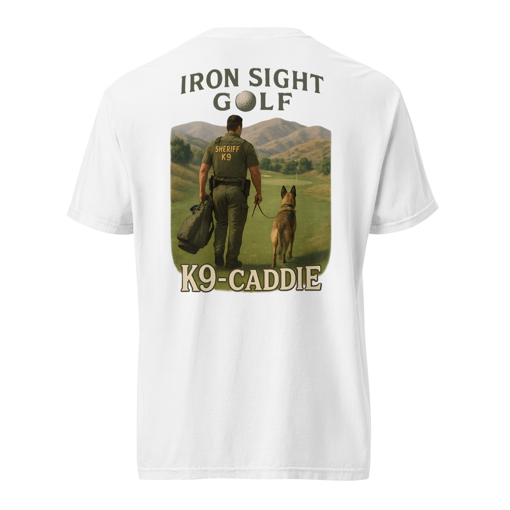 Deputy K9 Caddie Cotton Tee - Iron Sight Golf