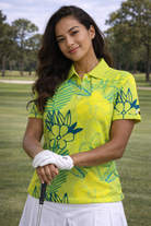 Womens Tropical Sunshine Performance Golf Polo - image 1